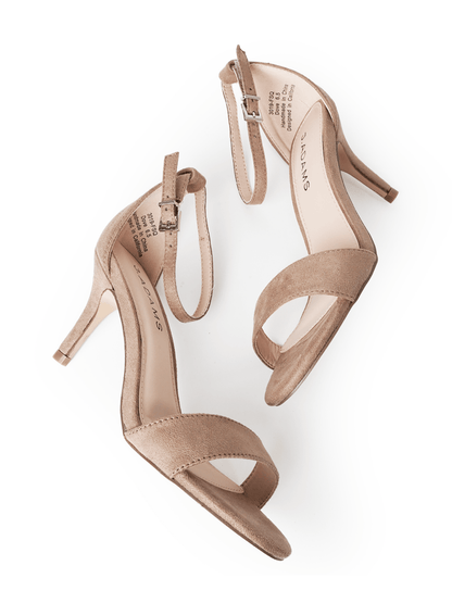 Dove | Light Tan Suede Heels by J.Adams – Don't Panic Shoes