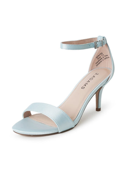 Dove | Sky Blue Satin Heels by J.Adams – Don't Panic Shoes