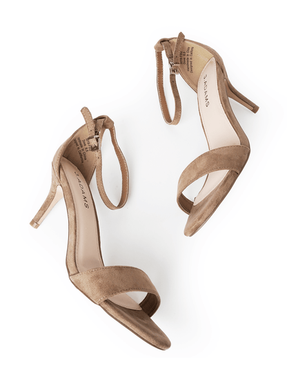 Dove | Tan Suede Heels by J.Adams – Don't Panic Shoes