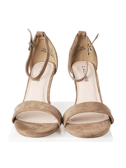 Dove | Tan Suede Heels by J.Adams – Don't Panic Shoes