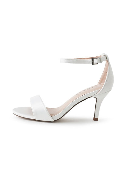 Dove | White Satin Heels by J.Adams – Don't Panic Shoes