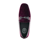 Thumbnail for Buy Roberto Velvet Elegance Burgundy Floral Moccasins For Men - Driving Moccasins from Don’t Panic Shoes | Best Prices & Fast Shipping