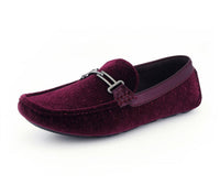 Thumbnail for Buy Roberto Velvet Elegance Burgundy Floral Moccasins For Men - Driving Moccasins from Don’t Panic Shoes | Best Prices & Fast Shipping