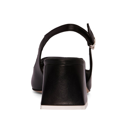 DucheSs Slingback Leather Pump Women’s Square Toe 2 Inch Sandals by Beautiisoles – Don't Panic Shoes