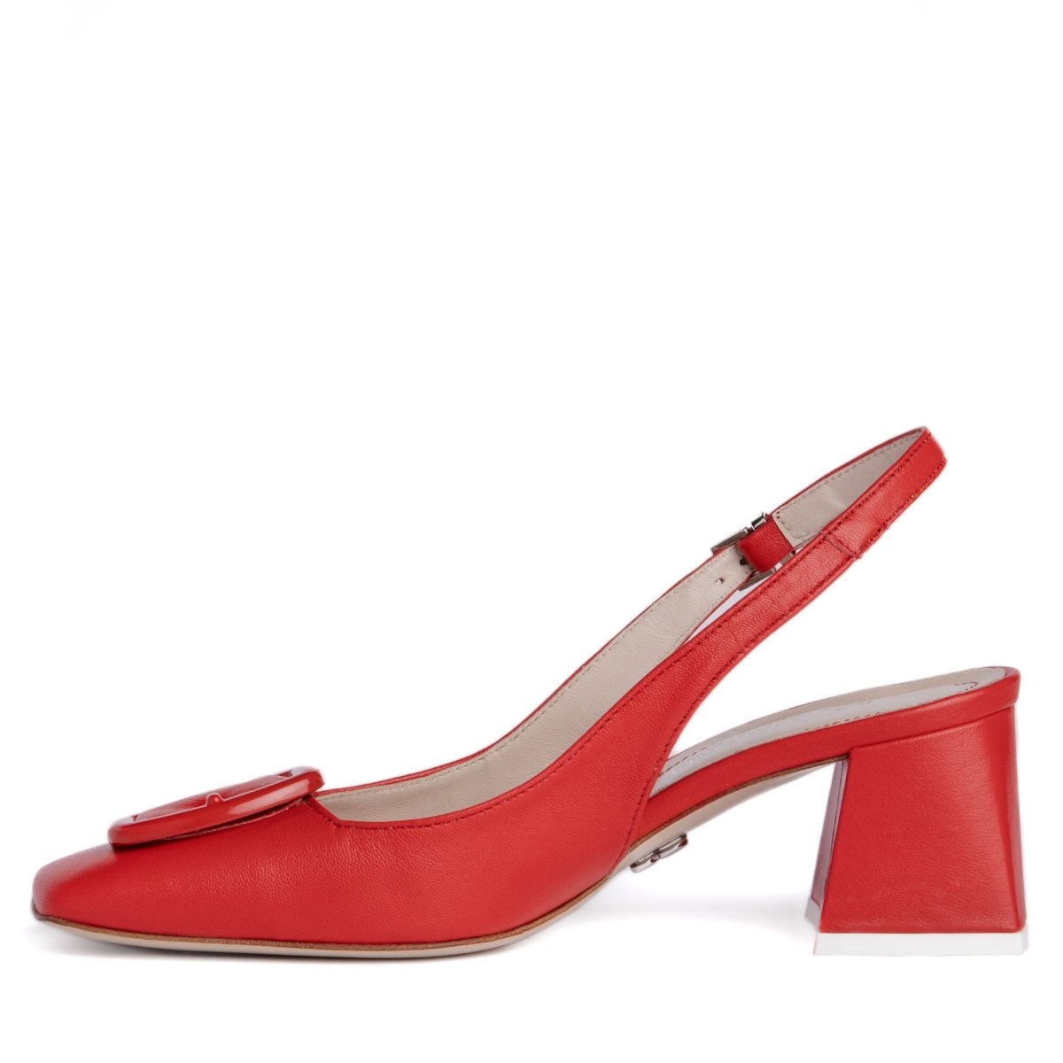 DucheSs Slingback Women’s Leather Square Toe Pump 2 Inch Sandals by Beautiisoles – Don't Panic Shoes