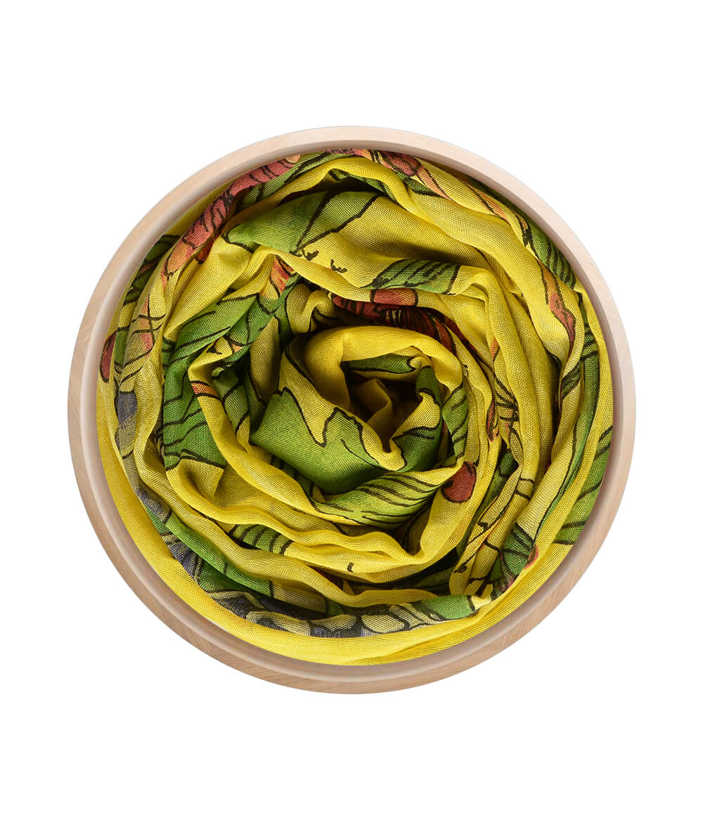 Durer Art Print Italian Handcrafted Bamboo Fiber Yellow 10 Bamboo Scarves by Mar Soreli – Don't Panic Shoes