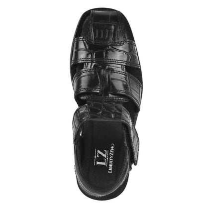 Dytan Kids Genuine Leather Fisherman Crocodile Print Design Sandals Sandals by Libertyzeno – Don't Panic Shoes