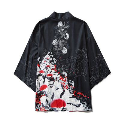 Niepce YC6032 Red Flowers Kimono