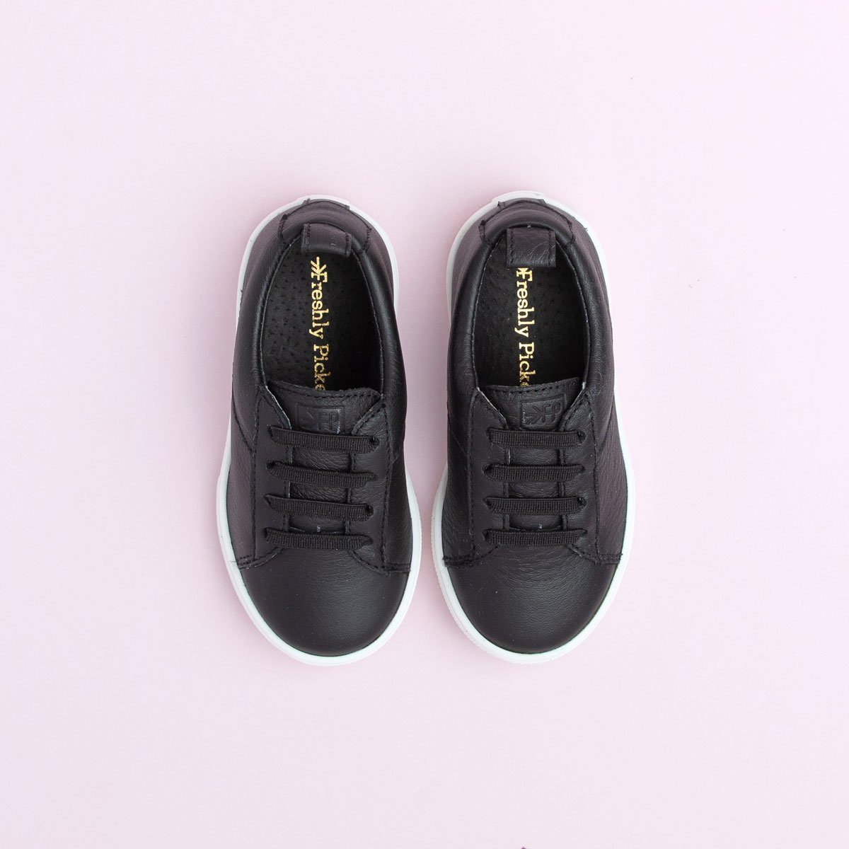 Ebony Classic Lace Up Sneaker Kids - Classic Sneaker by Freshly Picked – Don't Panic Shoes
