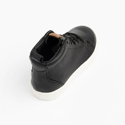 Ebony Leon Sneaker Kids - Leon Boot Sneaker by Freshly Picked – Don't Panic Shoes