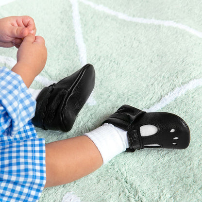 Ebony Mary Jane Baby Shoe Mary Jane by Freshly Picked – Don't Panic Shoes