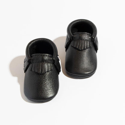 Ebony Moccasin Baby Shoe Moccasin by Freshly Picked – Don't Panic Shoes