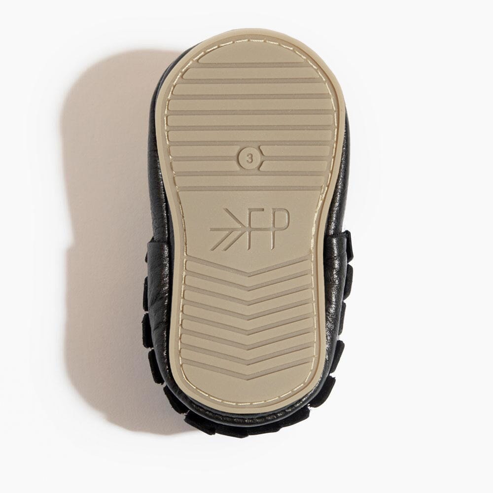 Ebony Moccasin Baby Shoe Moccasin by Freshly Picked – Don't Panic Shoes