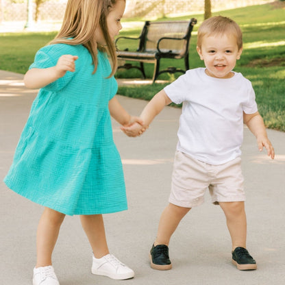 Ebony Oxford Sneaker Kids - Oxford Sneaker by Freshly Picked – Don't Panic Shoes