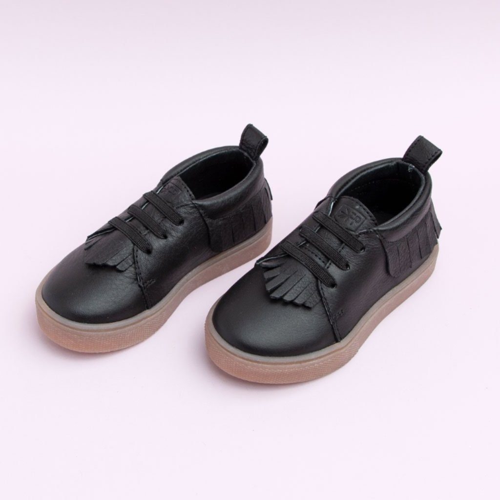 Ebony Sneaker Mocc Kids - Sneaker Mocc by Freshly Picked – Don't Panic Shoes