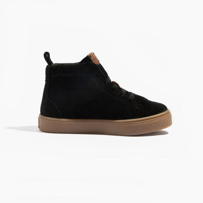 Ebony Suede Leon Sneaker Kids - Leon Boot Sneaker by Freshly Picked – Don't Panic Shoes