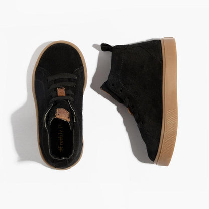 Ebony Suede Leon Sneaker Kids - Leon Boot Sneaker by Freshly Picked – Don't Panic Shoes