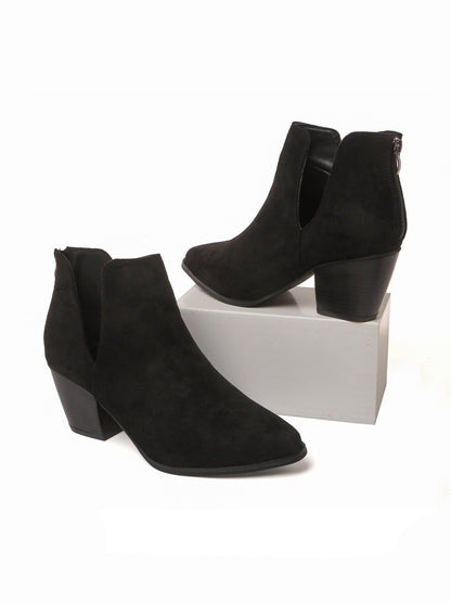 Eira | Black Booties by J.Adams – Don't Panic Shoes
