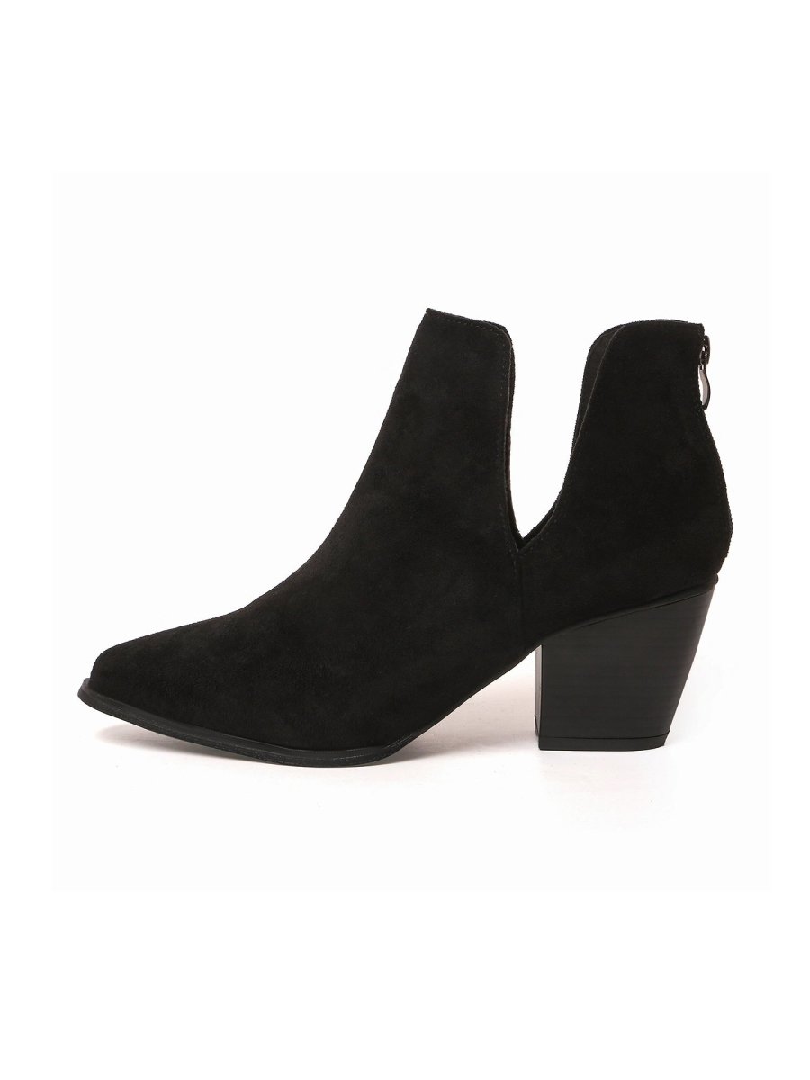 Eira | Black Booties by J.Adams – Don't Panic Shoes