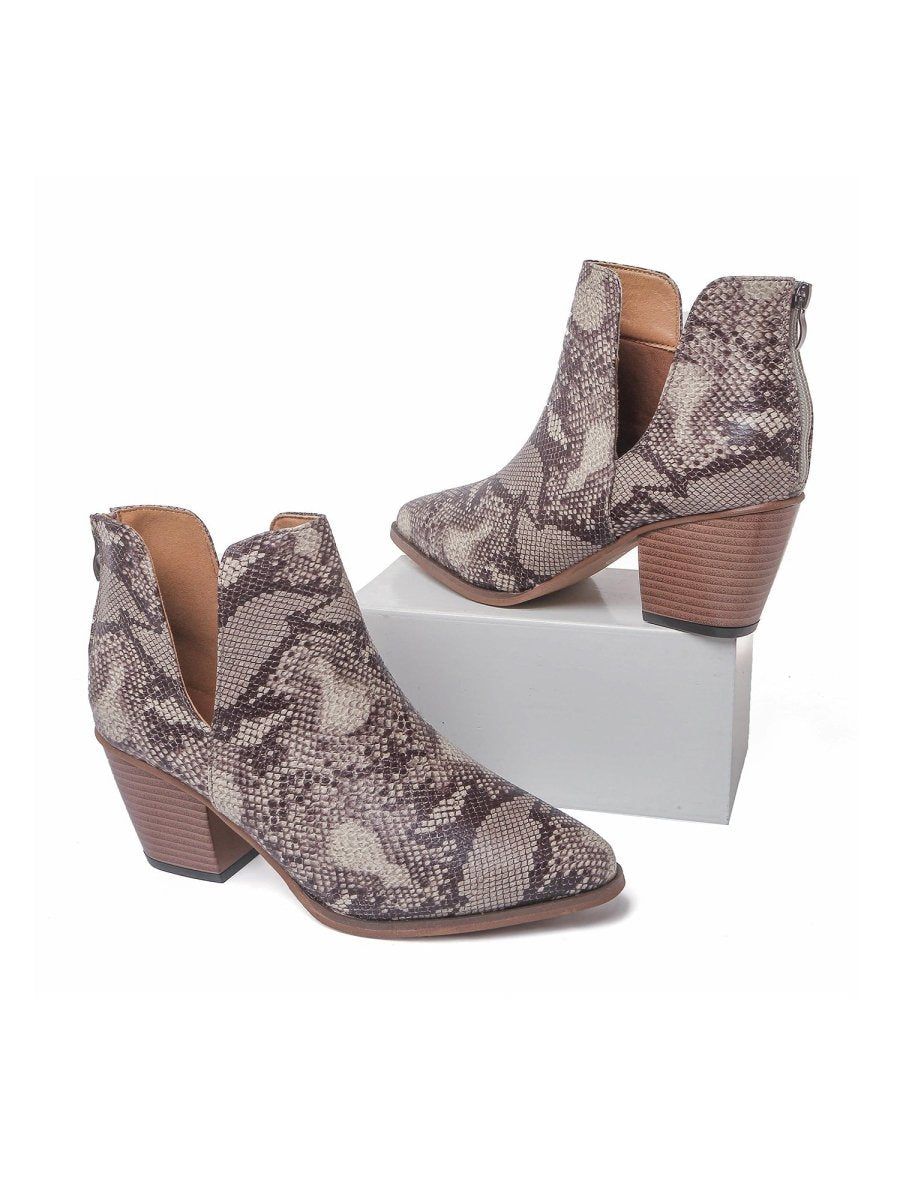 Eira | Snake Booties by J.Adams – Don't Panic Shoes