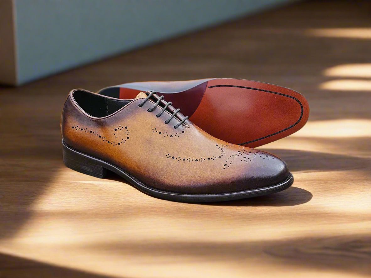 Elegant Classic Whole Cut Oxford Medallions Ks886 - 731 Shoes by Carrucci Shoes – Don't Panic Shoes