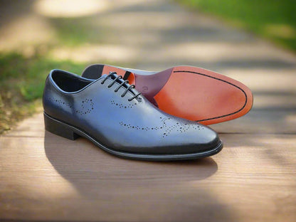 Elegant Classic Whole Cut Oxford Medallions Ks886 - 731 Shoes by Carrucci Shoes – Don't Panic Shoes
