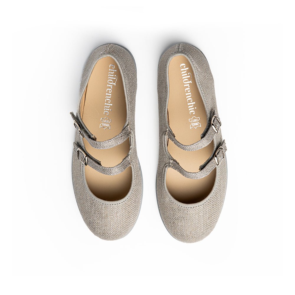 Ella Grey Adjustable Velcro Non Slip Rubber Soles Spain fashion by Childrenchic – Don't Panic Shoes