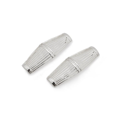 Ellie Woven Statement EarrIngs in Silver Earrings by Rahya Jewelry Design – Don't Panic Shoes