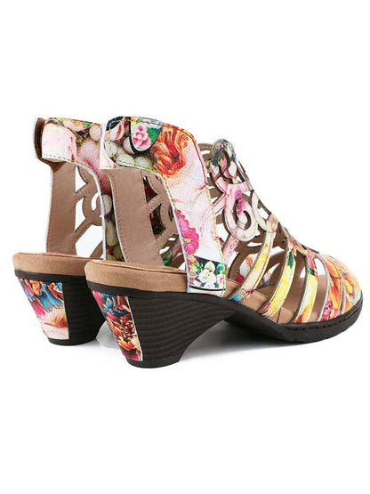 Elyse Genuine Leather Sandals Sandals by Colorstepshoes – Don't Panic Shoes