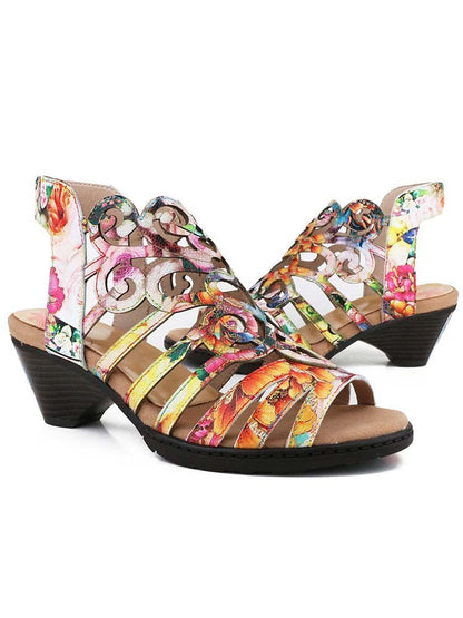 Elyse Genuine Leather Sandals Sandals by Colorstepshoes – Don't Panic Shoes