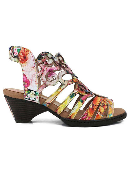 Elyse Genuine Leather Sandals Sandals by Colorstepshoes – Don't Panic Shoes