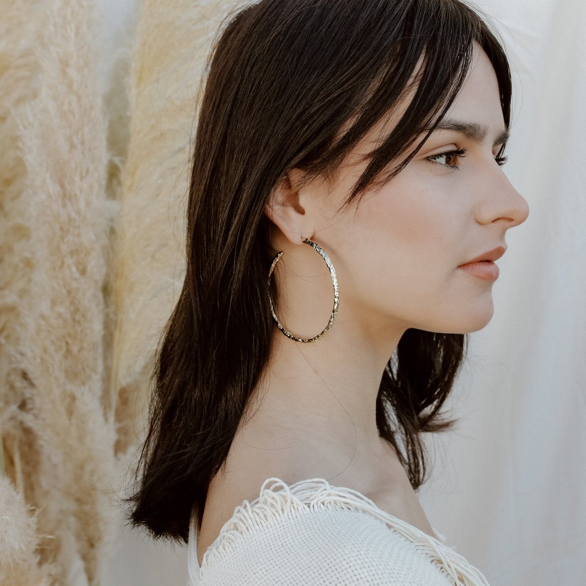 Eris Hoop Earrings Earrings by Rahya Jewelry Design – Don't Panic Shoes