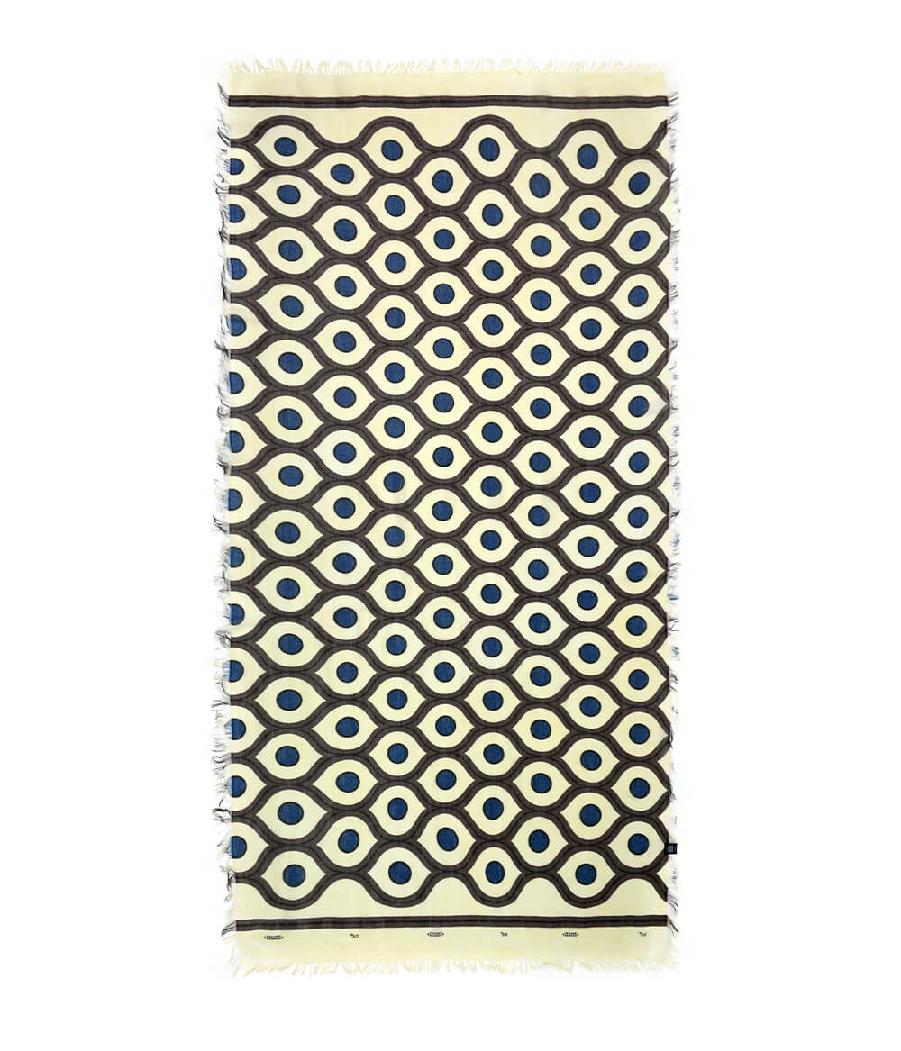 Escher White 02 Bamboo Fiber Italian Handcrafted Florence Bamboo Scarves by Mar Soreli – Don't Panic Shoes