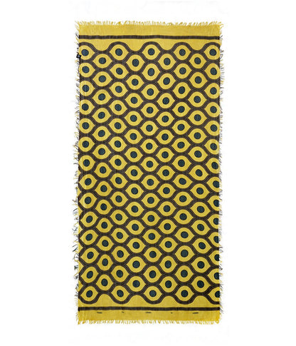 Escher Yellow 10 Bamboo Fiber PrInt Handcrafted in Florence Bamboo Scarves by Mar Soreli – Don't Panic Shoes