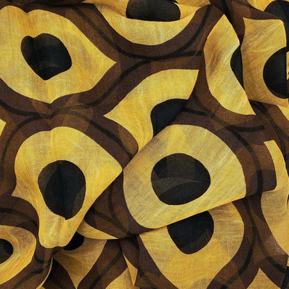 Escher Yellow 10 Bamboo Fiber PrInt Handcrafted in Florence Bamboo Scarves by Mar Soreli – Don't Panic Shoes