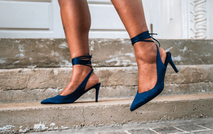 Estelle Navy Shoes by Vaila Shoes – Don't Panic Shoes