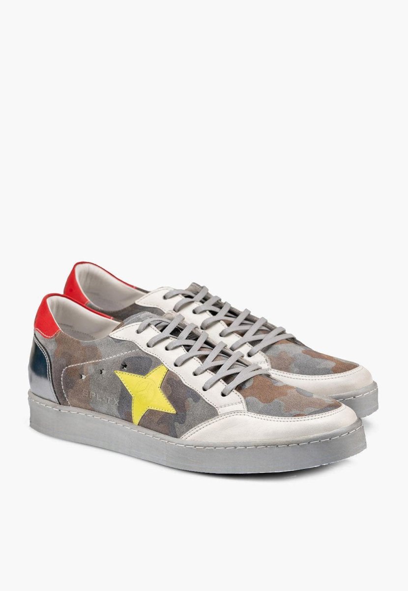 EStrella Sneaker Men’s Distressed Star Peace Sign Casual MEN SHOES by Sepol Shoes – Don't Panic Shoes