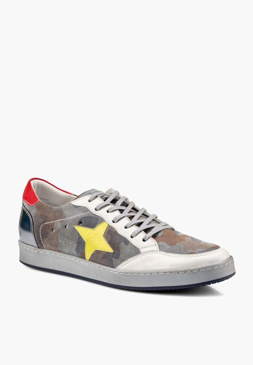 EStrella Sneaker Men’s Distressed Star Peace Sign Casual MEN SHOES by Sepol Shoes – Don't Panic Shoes