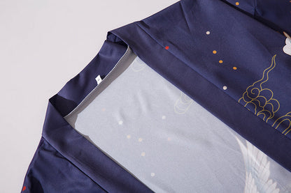 Niepce YC6316 Purple Cranes Kimono