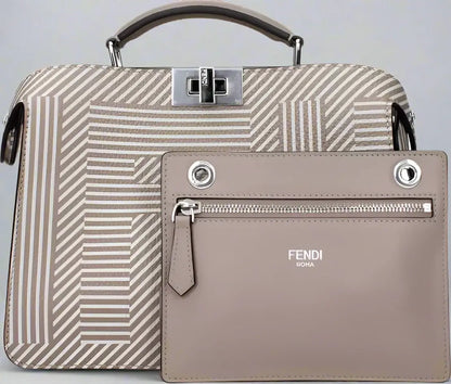 FENDI Beige Leather Handbag