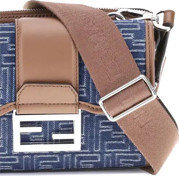 FENDI Baguette denim Shoulder Bag