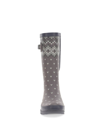 Fair Isle Tall Rain Boot Women's Rubber Lined Taupe Rain Boots by Western Chief Women's Sale – Don't Panic Shoes