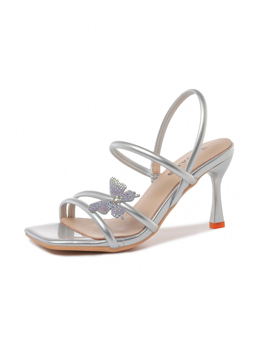 Florence | Silver Heels by J.Adams – Don't Panic Shoes