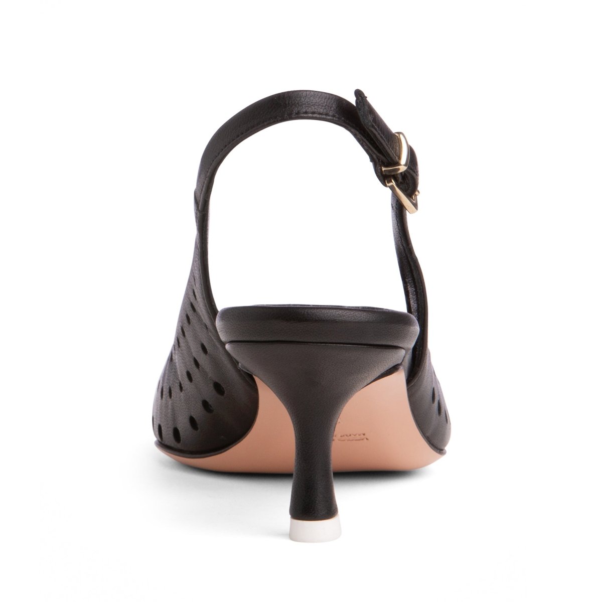 Flynn Kitten Heel Leather Slingback Women’S Memory Foam Heels by Beautiisoles – Don't Panic Shoes