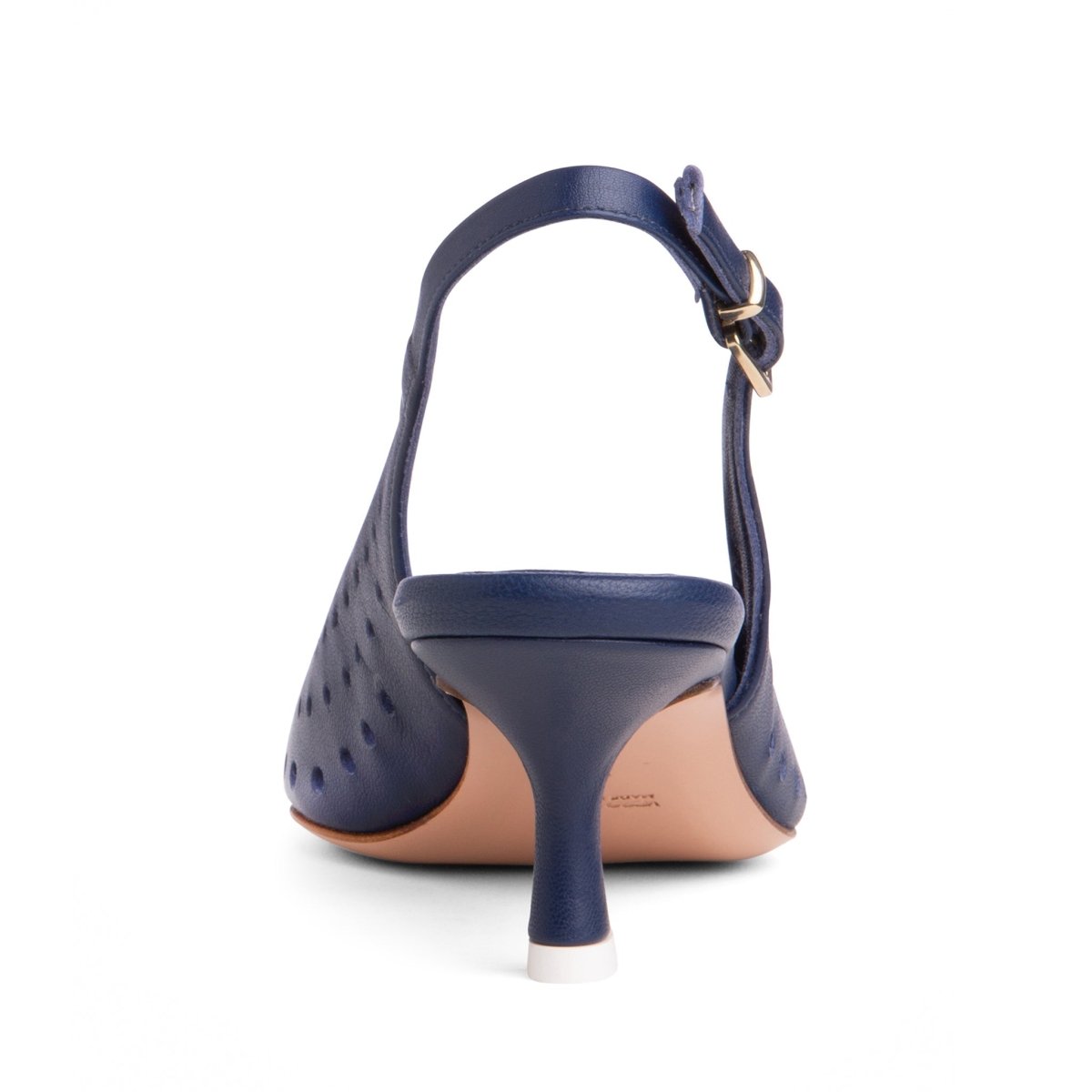 Flynn Kitten Heel Leather Slingback Women’S Memory Foam Heels by Beautiisoles – Don't Panic Shoes