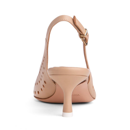 Flynn Kitten Heel Women’S Leather Comfort Slingback 2 Inch Heels by Beautiisoles – Don't Panic Shoes