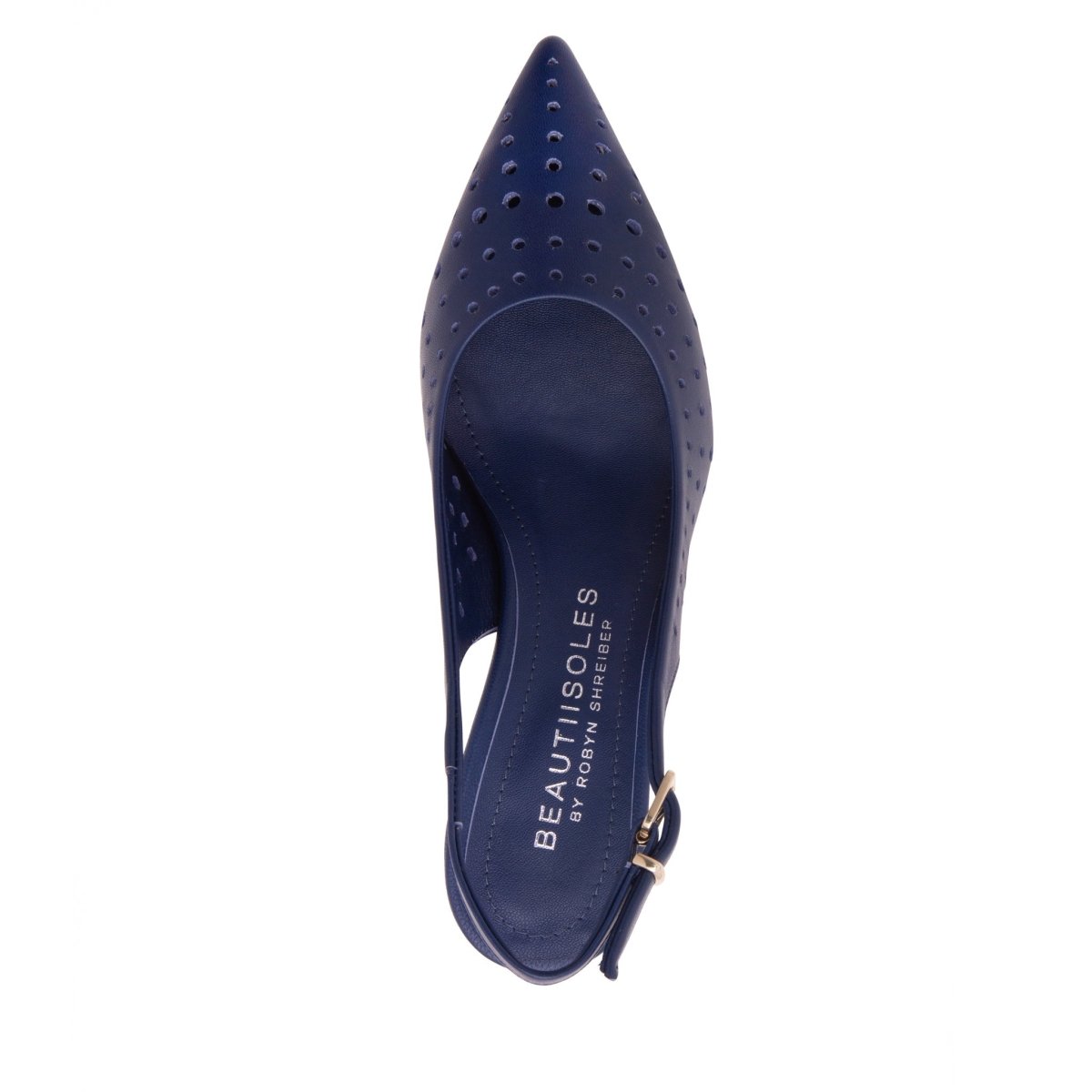 Flynn Kitten Heel Women’S Leather Slingback Almond Toe Pump Heels by Beautiisoles – Don't Panic Shoes