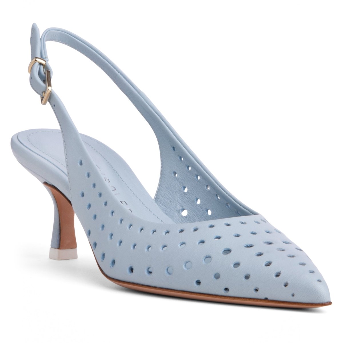 Flynn Kitten Heel Women’S Leather Slingback Cushioned Heels by Beautiisoles – Don't Panic Shoes