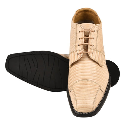 Foxx Leather Lace - Up Boots Boots by Libertyzeno – Don't Panic Shoes