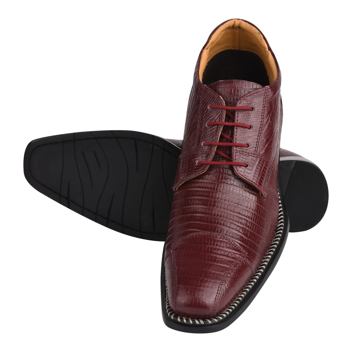 Foxx Leather Lace - Up Boots Boots by Libertyzeno – Don't Panic Shoes